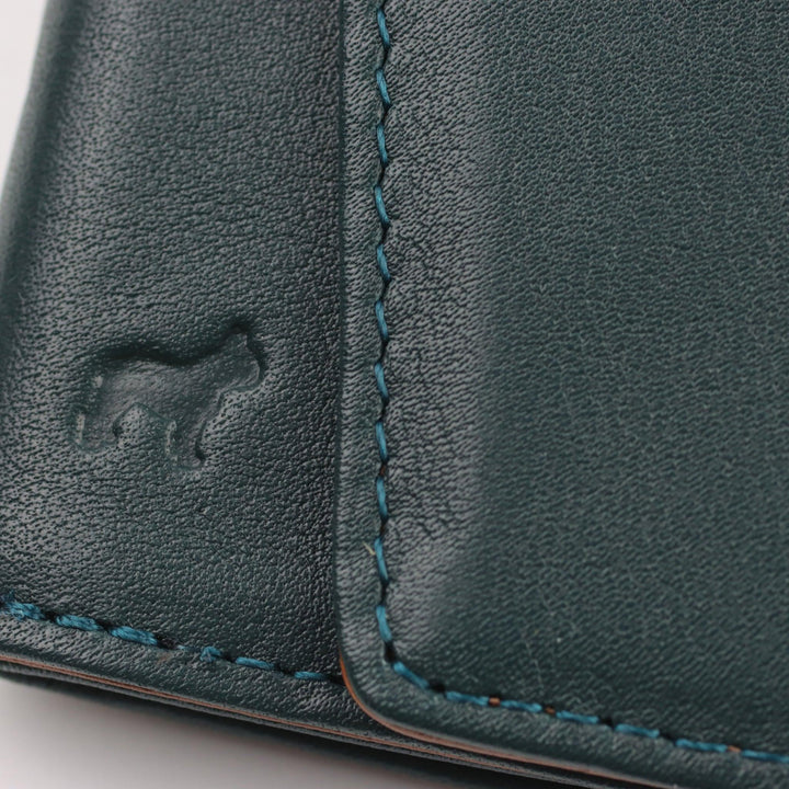 Detail Green Slim Leather Speed Wallet