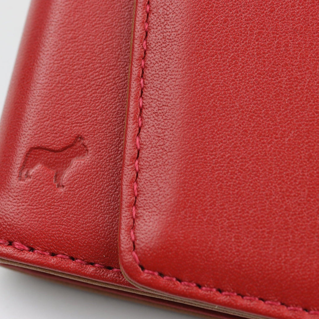Detail Red Slim Leather Speed Wallet