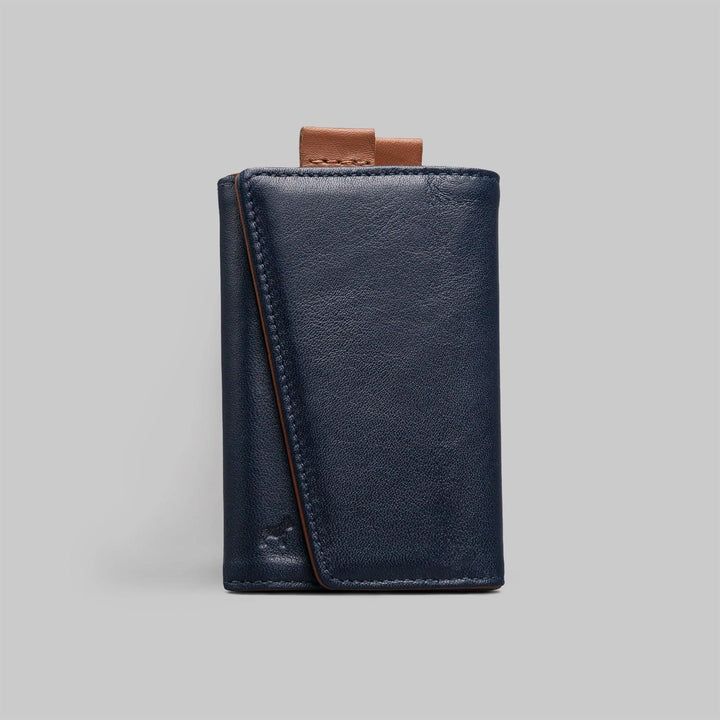Front Blue Slim Leather Speed Wallet