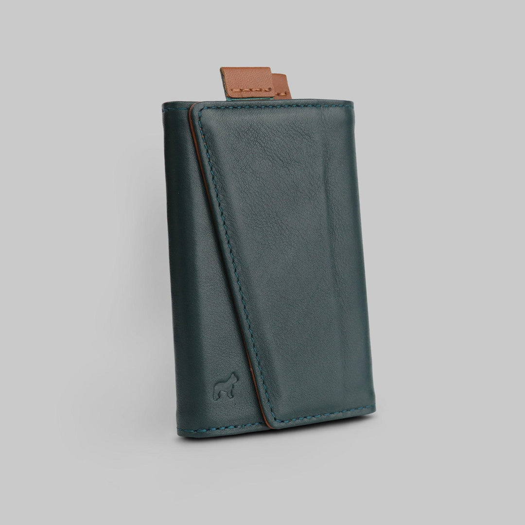 Angle Green Slim Leather Speed Wallet