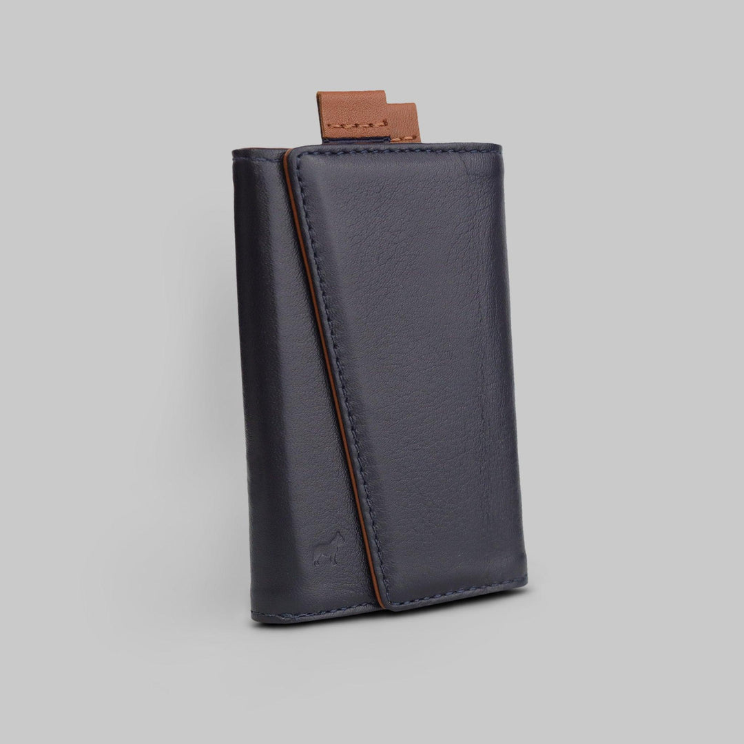 Angle Blue Slim Leather Speed Wallet