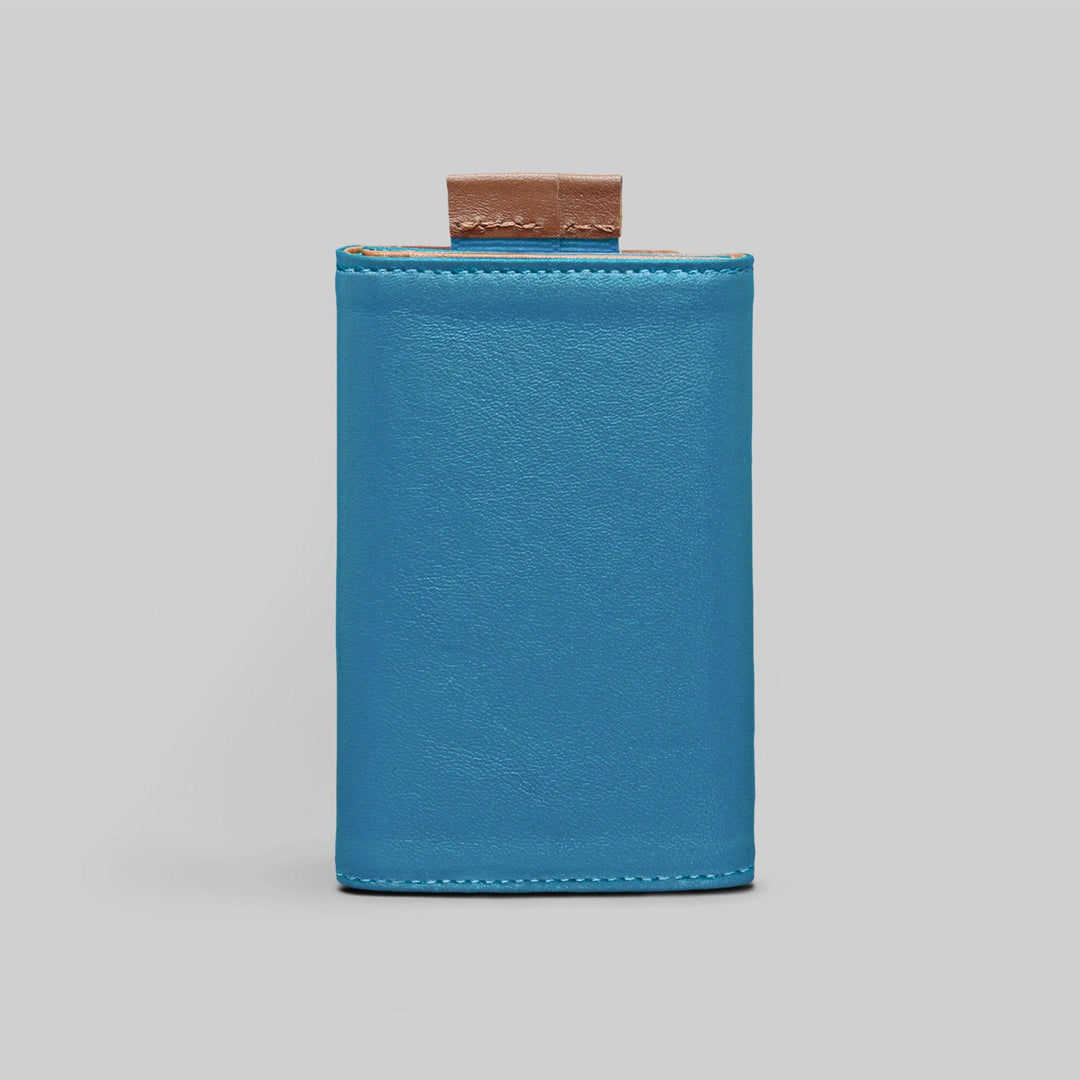 Back Turquoise Slim Leather Speed Wallet
