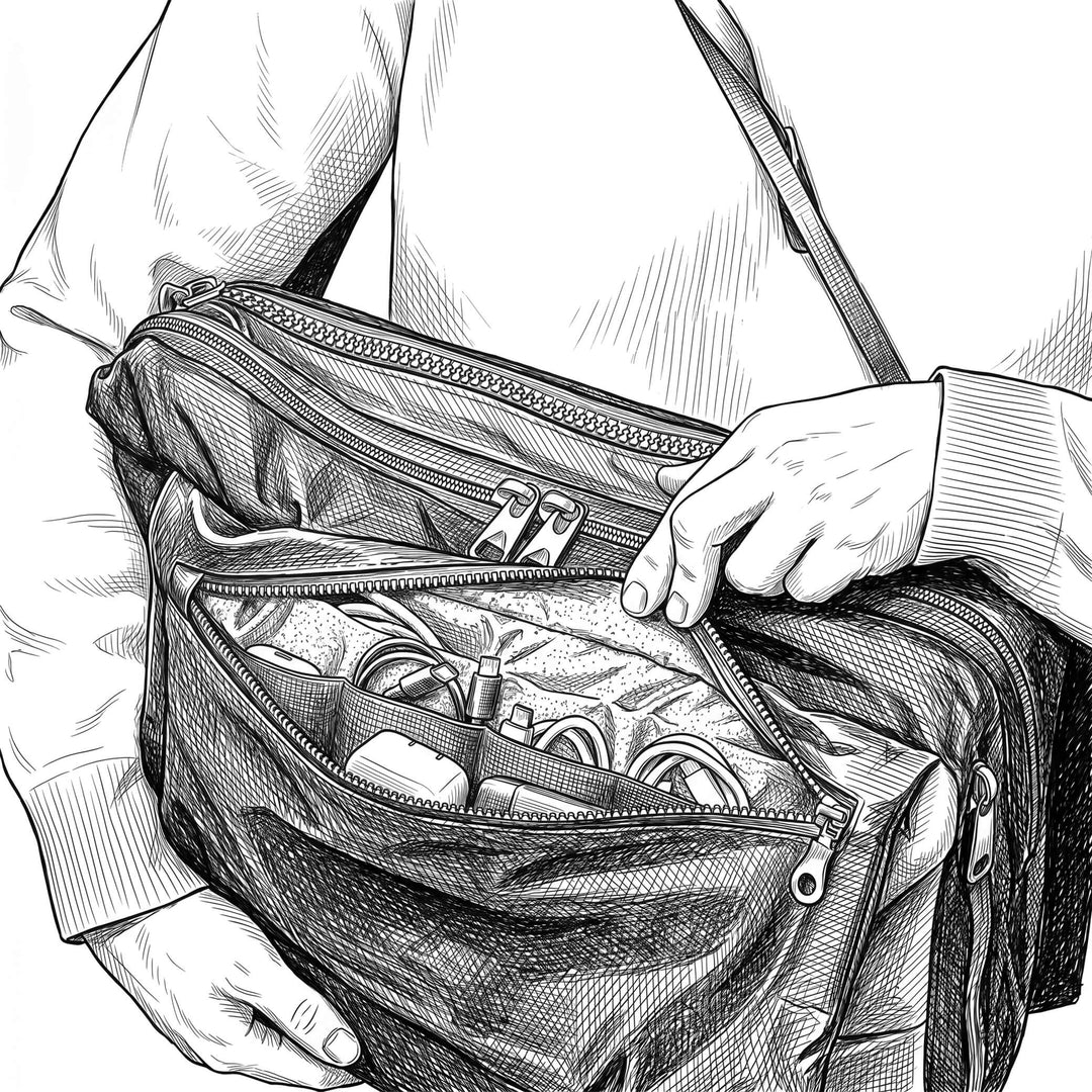 ANTI-THEFT SIDE POCKETS / BOLSILLOS LATERALES ANTI ROBO /