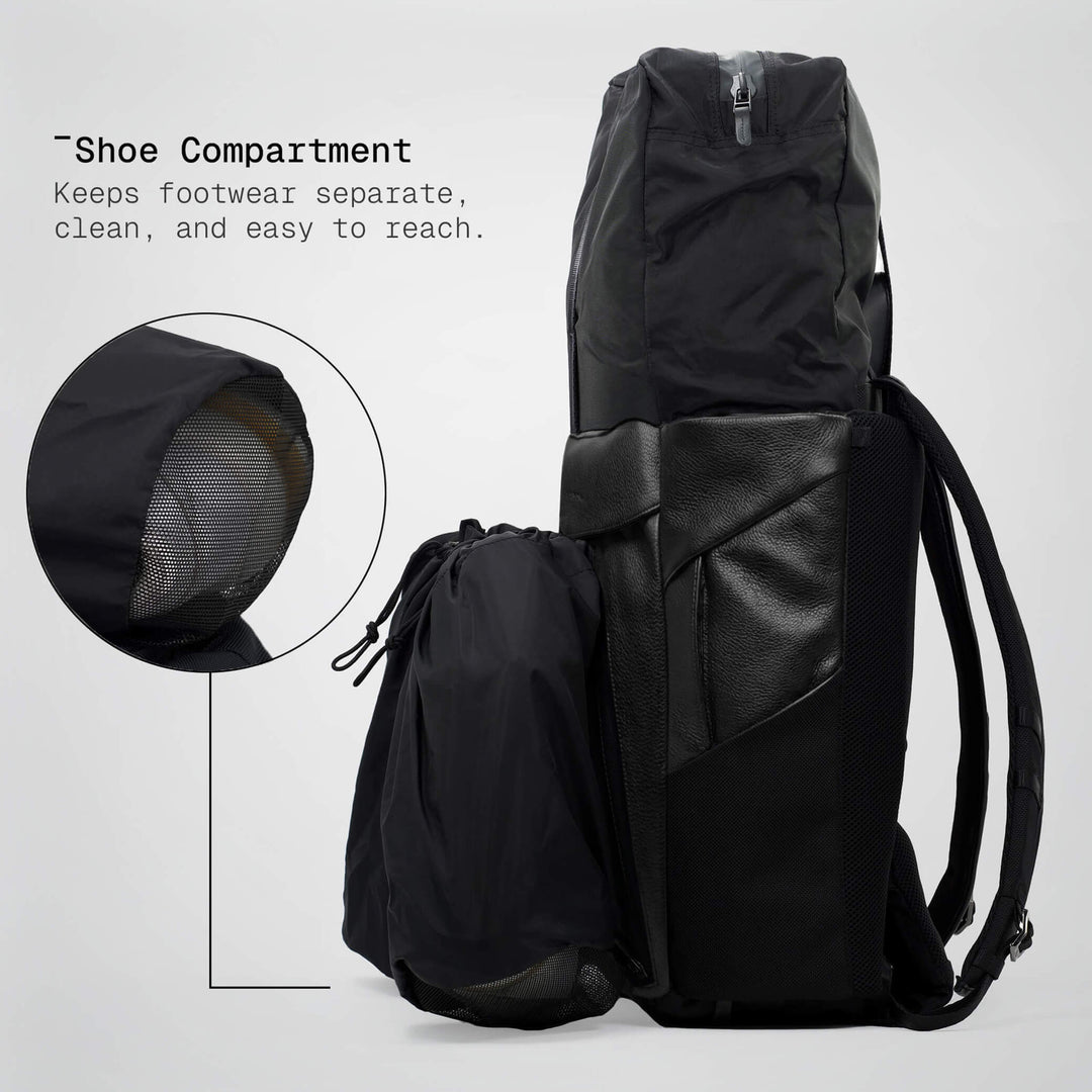 LEATHER ANTI-THEFT SPEED BACKPACK
