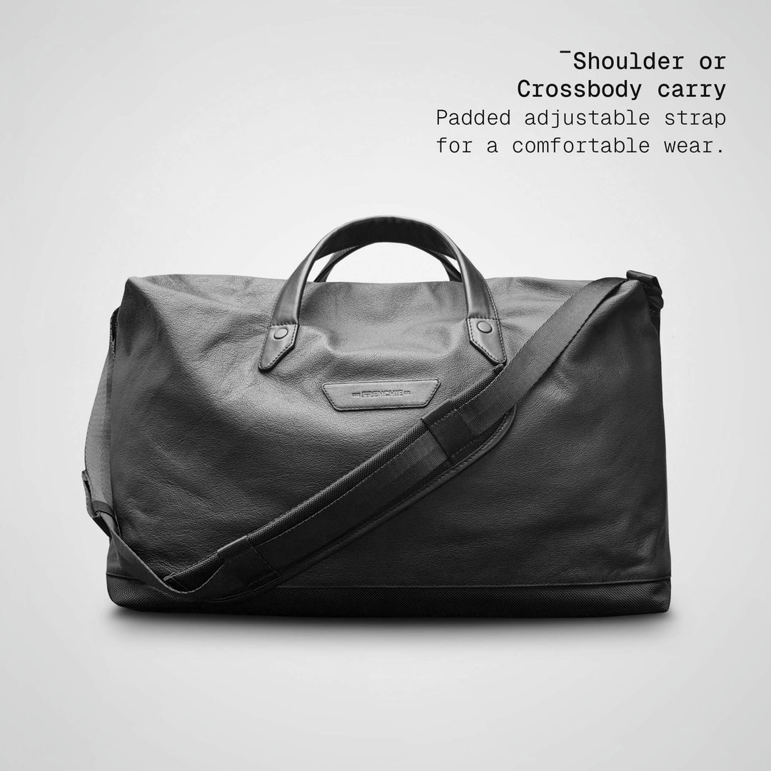 LEATHER DUFFLE BAG