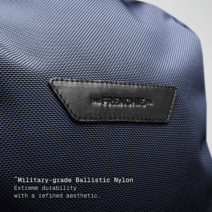 Ballistic nylon weave close-up, ultra navy