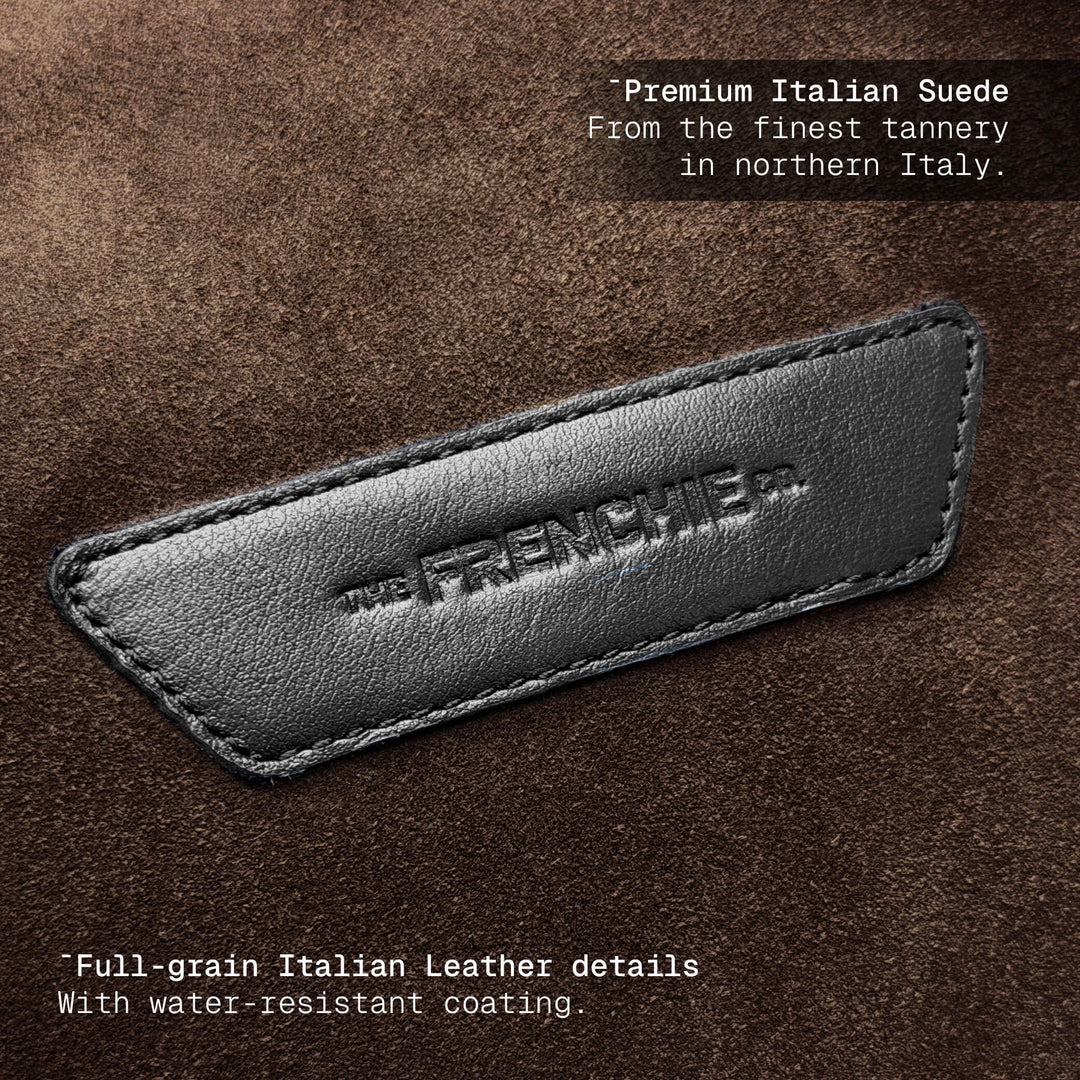 SUEDE DUFFLE BAG