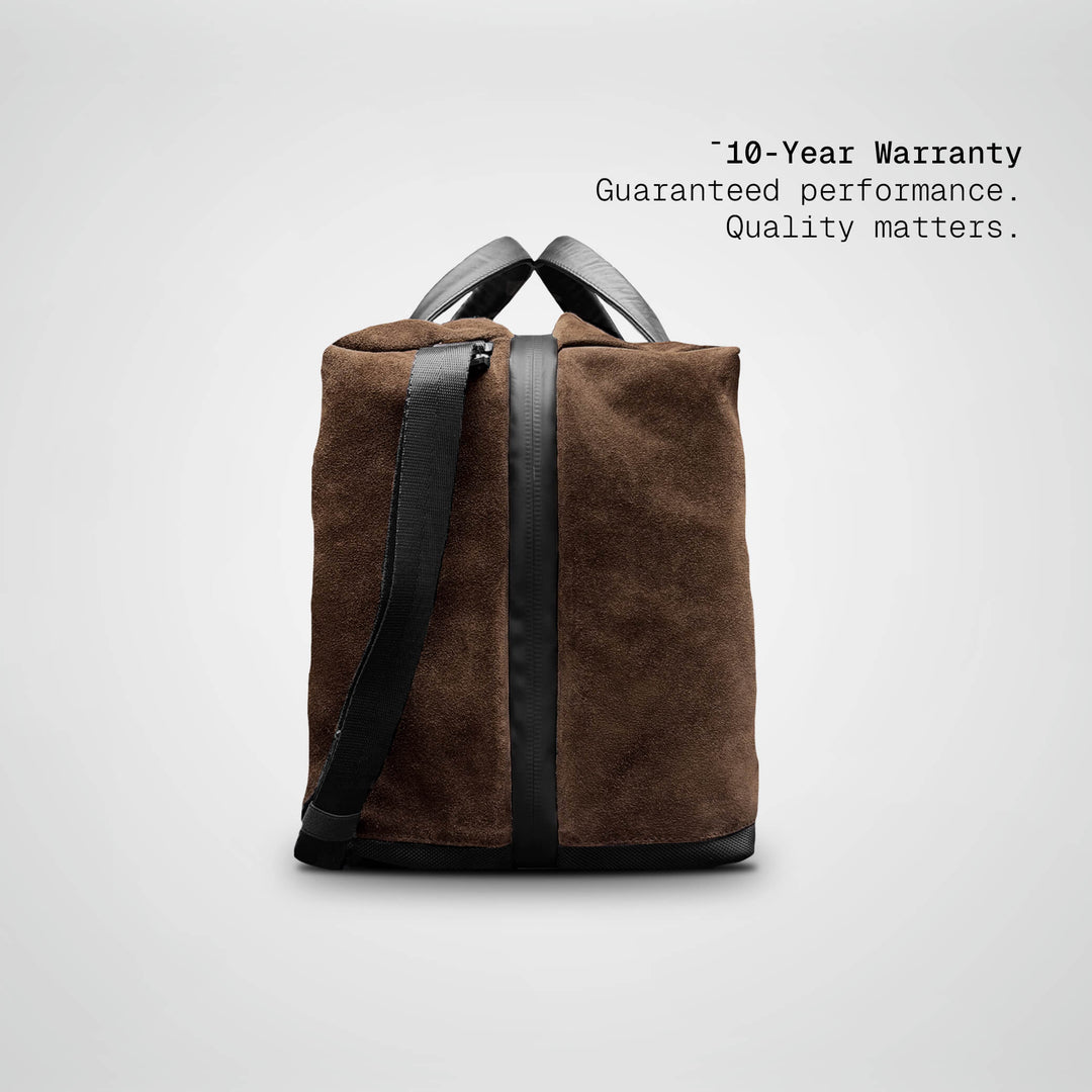 SUEDE DUFFLE BAG