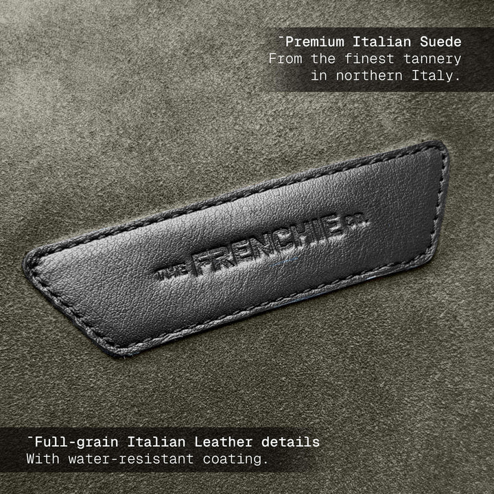 SUEDE DUFFLE BAG