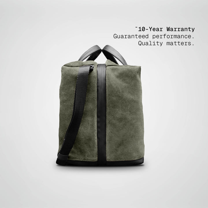 SUEDE DUFFLE BAG