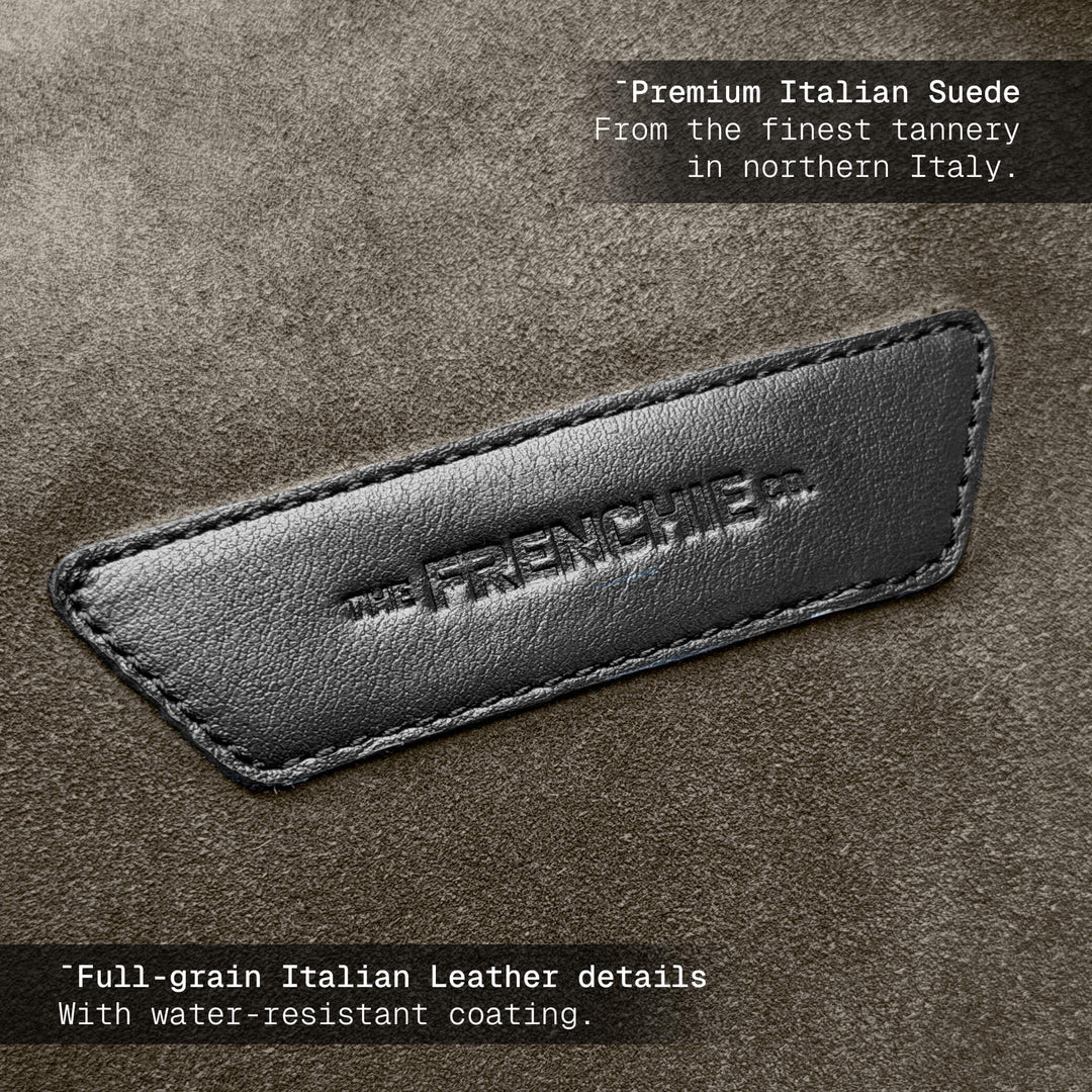 SUEDE DUFFLE BAG