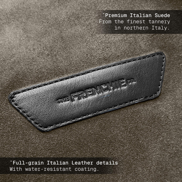 SUEDE DUFFLE BAG
