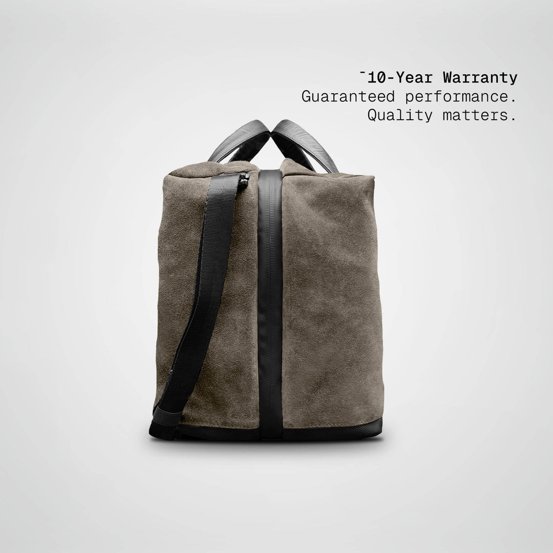 SUEDE DUFFLE BAG