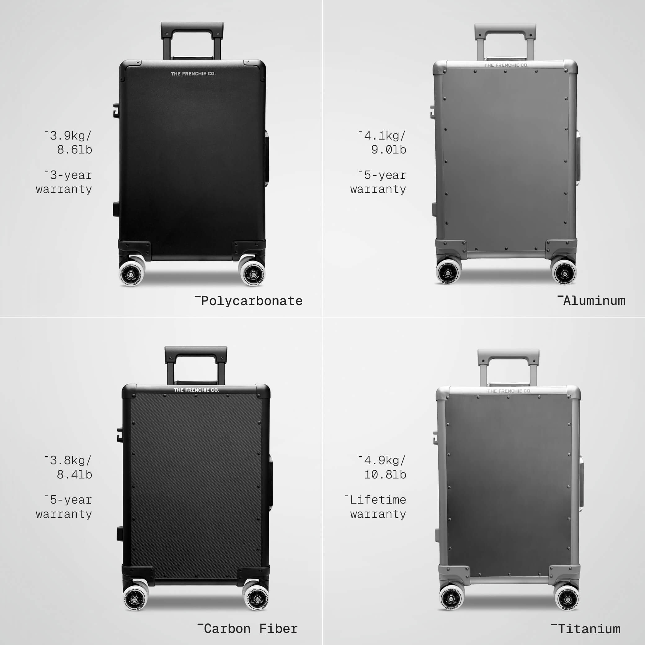 GLIDESPEED Carry-On Titanium - The Frenchie Co.